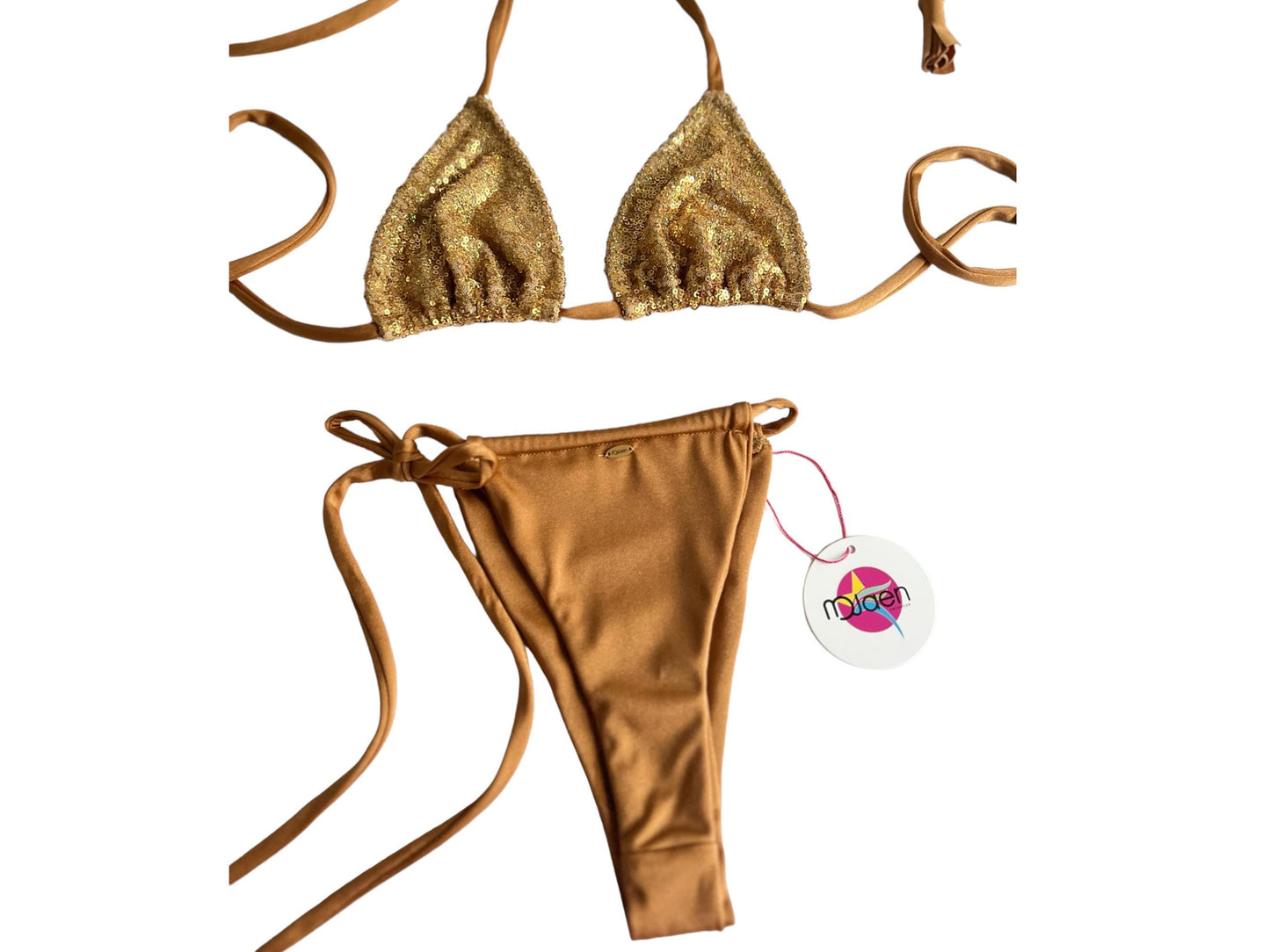 Swimwear set triangle top and bottom cheeky bikini trendy and pretty swimwear
