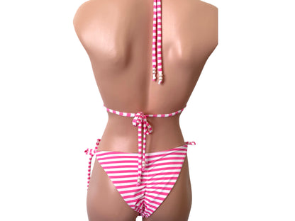 Swimwear reversible set pretty and fashion print with cheeky bikini