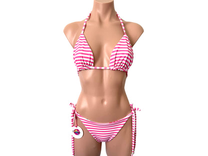 Swimwear reversible set pretty and fashion print with cheeky bikini