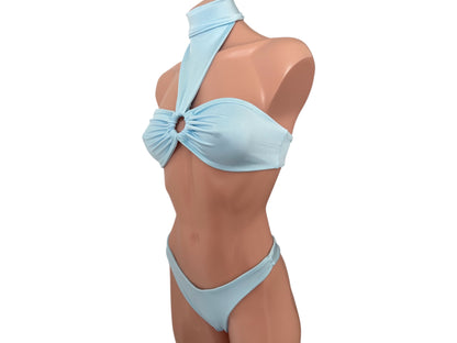 Custom swimsuit baby blue exclusive and elegant