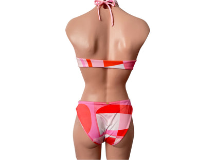 swimwear set 3 pieces full coverage bottom strapless top