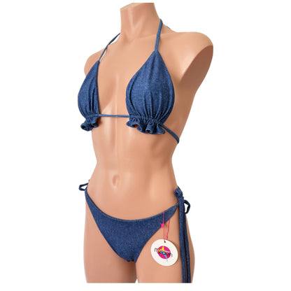 Swimwear denin print fashion and exclusive set