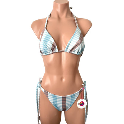 Swimwear trendy set triangle top and cheeky bikini Medium size