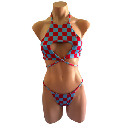 Swimwear fashion set top and bottom cheeky bikini
