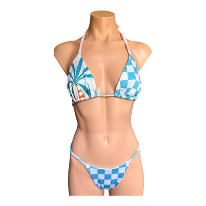 Swimsuit set triangle top and cheeky bikini new collection trendy print