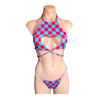 Swimwear fashion set top and bottom cheeky bikini