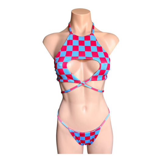 Swimwear fashion set top and bottom cheeky bikini
