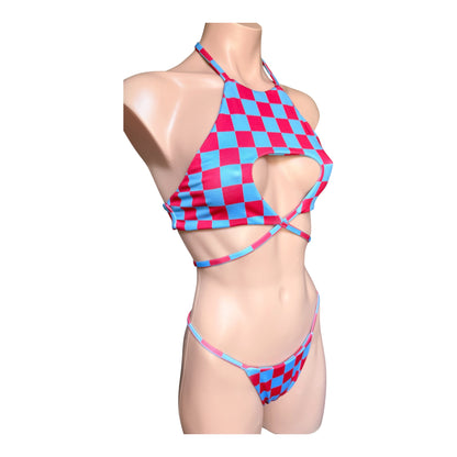 Swimwear fashion set top and bottom cheeky bikini