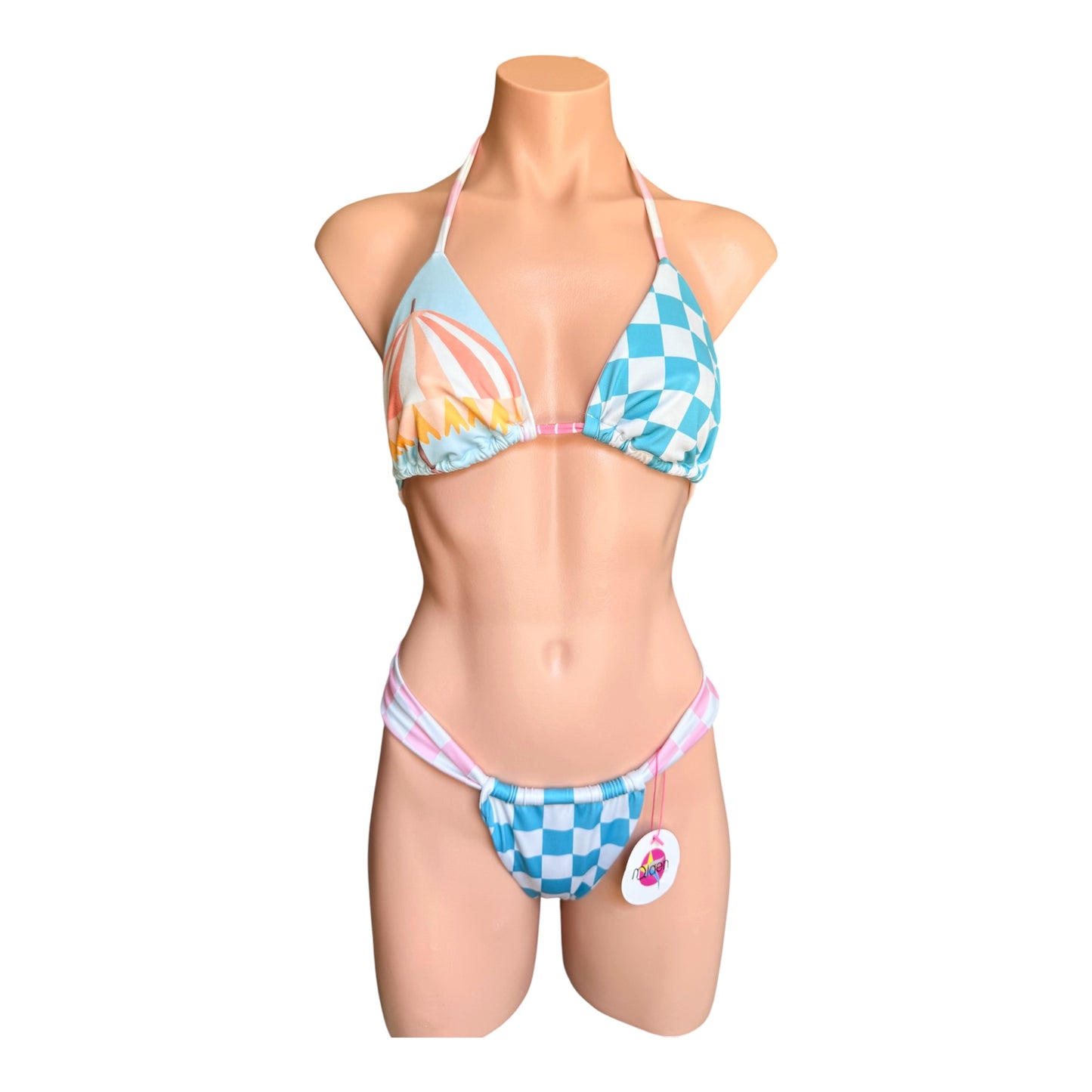 Swimwear new collection set top and cheeky bikini large size trendy summer colors