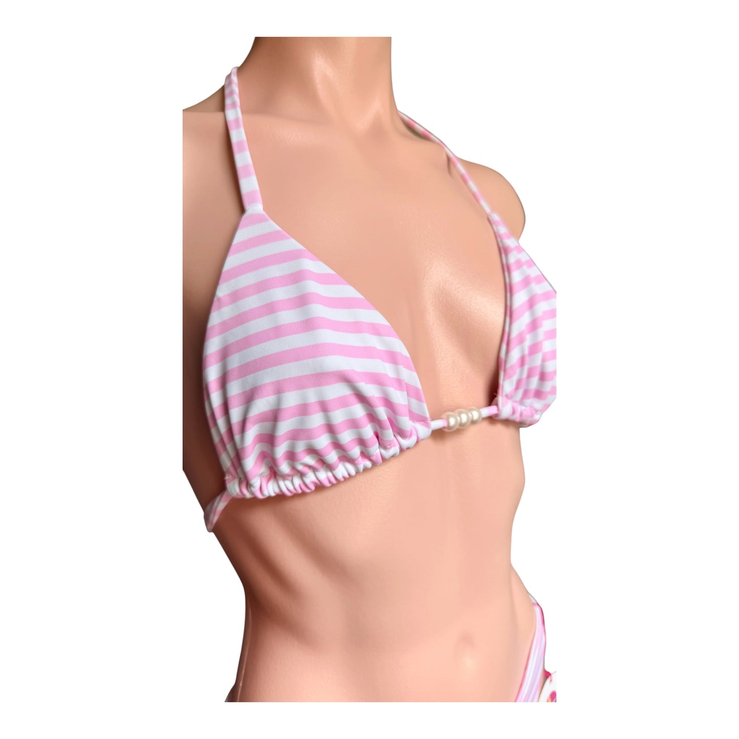 Swimwear pink stripes classic and fashionable