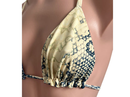 Swimwear Fashion animal print Reversible set triangle top Large size/ cheeky bikini bottom