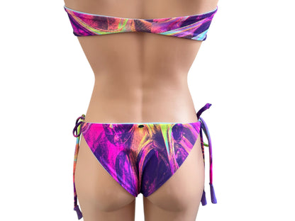 Swimwear fashion set Strapless top with cheeky bikini bottom / exclusive and trendy style swimsuit