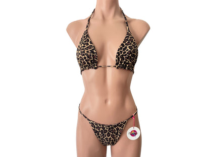 Swimwear Animal print set top and cheeky bottom