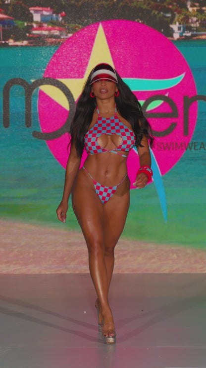 Swimwear fashion set top and bottom cheeky bikini